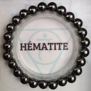 Hématite Propriétés : Accompagne les femmes, soutien leur intimité – Favorise la communication, la concentration, la mémoire