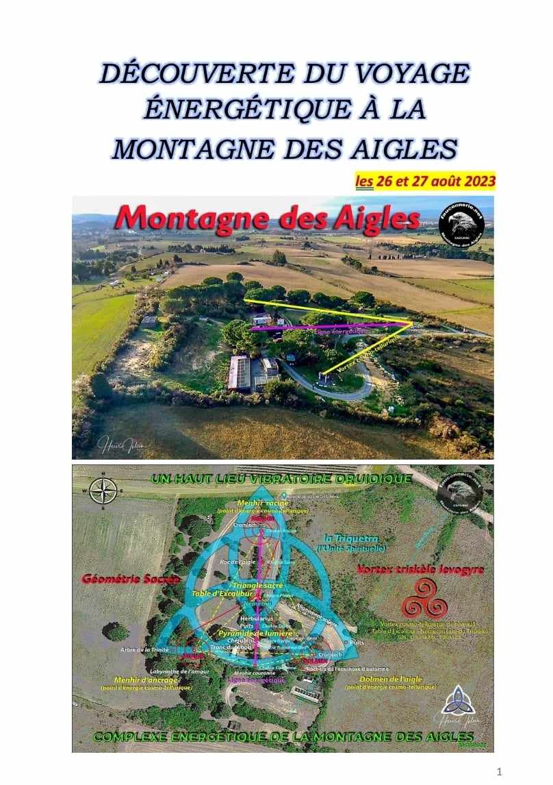 DECOUVERTE DU VOYAGE ENERGETIQUE À LA MONTAGNE DES AIGLES le 26 et 27 août 2023 A CAZILHAC dans l'AUDE l'atelier de carine 1